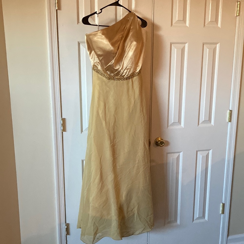 Gold bridesmaid dress size 16